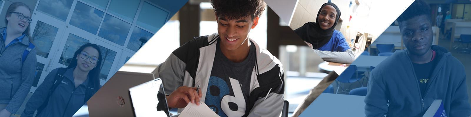 Male student in Learning Center